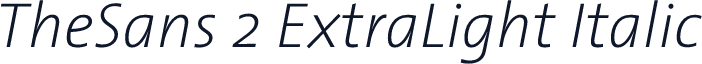 TheSans 2 ExtraLight Italic