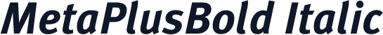 MetaPlusBold Italic