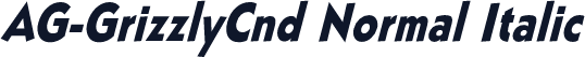AG-GrizzlyCnd Normal Italic