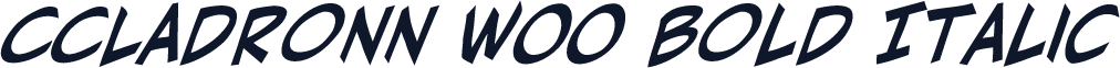CCLadronn W00 Bold Italic