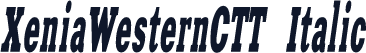 XeniaWesternCTT Italic