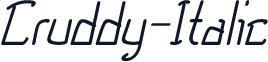 Cruddy-Italic