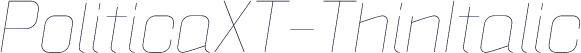 PoliticaXT-ThinItalic
