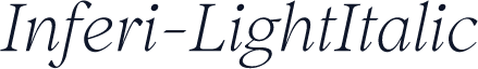 Inferi-LightItalic
