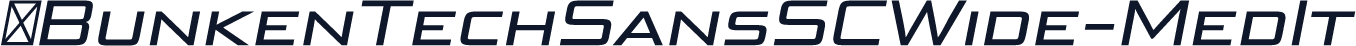☞BunkenTechSansSCWide-MedIt