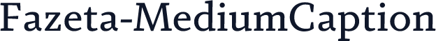 ☞Fazeta-MediumCaption