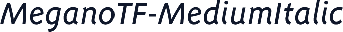 MeganoTF-MediumItalic
