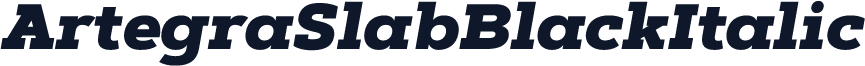 ArtegraSlabBlackItalic
