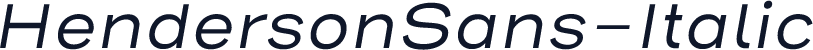 HendersonSans-Italic