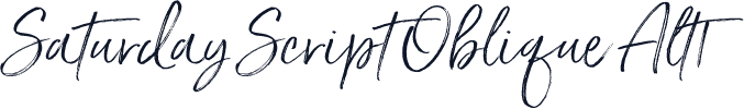 Saturday Script Oblique Alt1