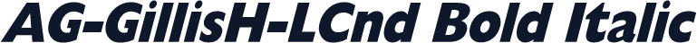 AG-GillisH-LCnd Bold Italic