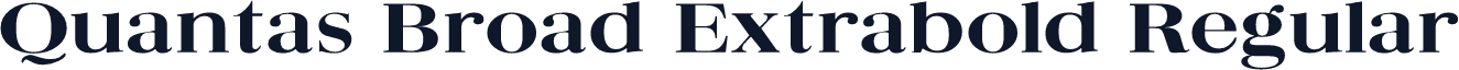 Quantas Broad Extrabold Regular