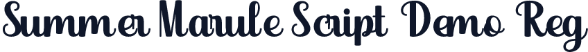 Summer Marule Script Demo Reg