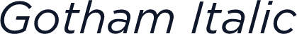Gotham Italic