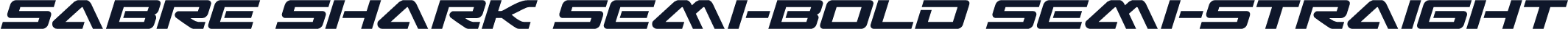 Sabre Shark Semi-Bold Semi-Straight