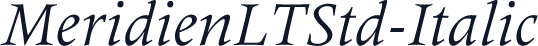 MeridienLTStd-Italic