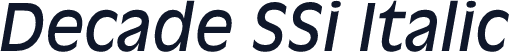 Decade SSi Italic