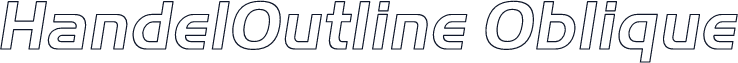 HandelOutline Oblique