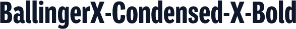 BallingerX-Condensed-X-Bold