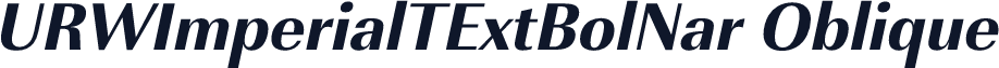 URWImperialTExtBolNar Oblique
