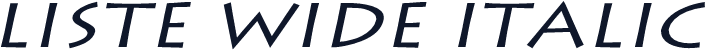 Liste Wide Italic