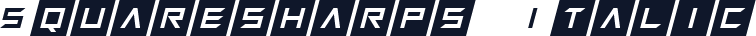 Squaresharps Italic