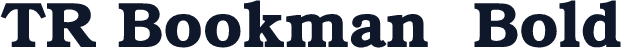 TR Bookman  Bold