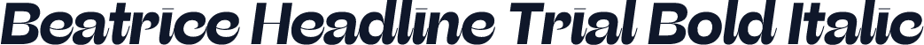 Beatrice Headline Trial Bold Italic