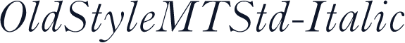 OldStyleMTStd-Italic