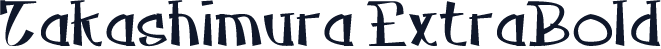 Takashimura ExtraBold