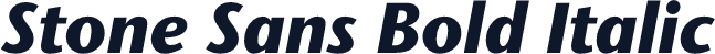 Stone Sans Bold Italic