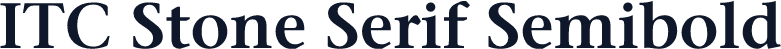 ITC Stone Serif Semibold
