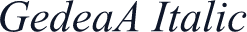GedeaA Italic