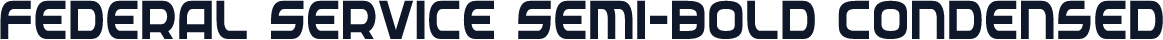 Federal Service Semi-Bold Condensed