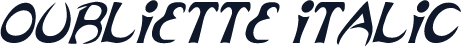 Oubliette Italic