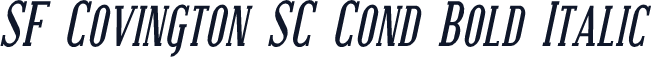 SF Covington SC Cond Bold Italic