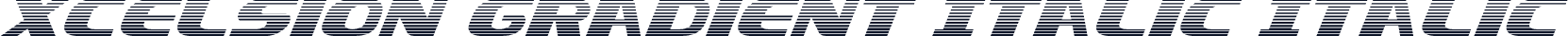 Xcelsion Gradient Italic Italic