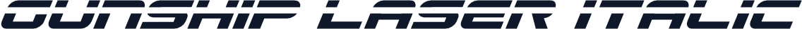Gunship Laser Italic