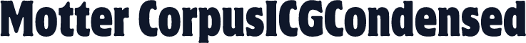 Motter CorpusICGCondensed