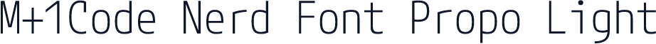 M+1Code Nerd Font Propo Light