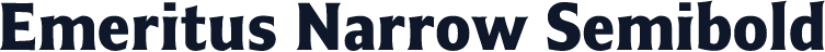 ☞Emeritus Narrow Semibold