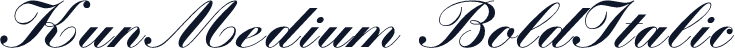 KunMedium BoldItalic