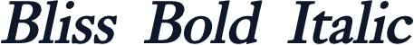 Bliss Bold Italic