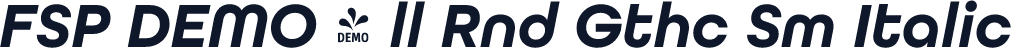 FSP DEMO - ll Rnd Gthc Sm Italic