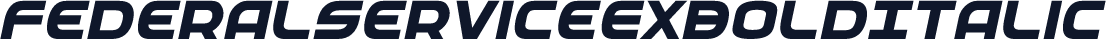 FederalServiceExBoldItalic