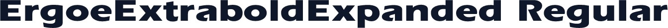 ErgoeExtraboldExpanded Regular