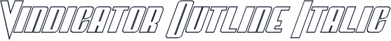 Vindicator Outline Italic