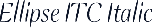 Ellipse ITC Italic