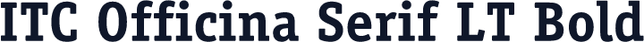 ITC Officina Serif LT Bold