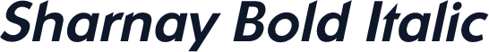 Sharnay Bold Italic